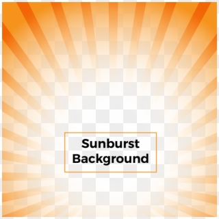 Vector Nature Sunburst Background - Orange Colour Vector Png Clipart
