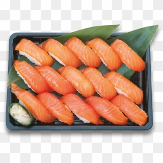 Plate Of Salmon Sushi Clipart
