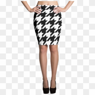 Houndstooth Pencil Skirt - Pansexual Pride Flag Clipart