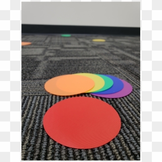 Spot On Colorful Circles Carpet Markers - Circle Clipart