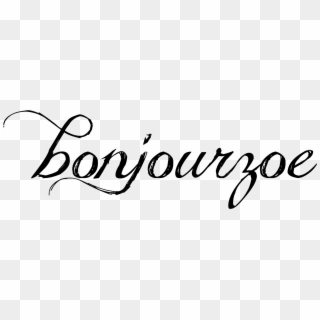 Bonjourzoe - Calligraphy Clipart