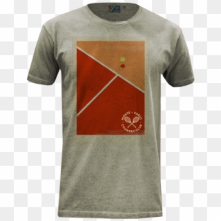 Man Tee-shirt Tennis Court - Active Shirt Clipart
