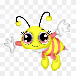 Cartoon Bee, Bee Clipart, Cute Bee - Cute Bug Clipart - Png Download
