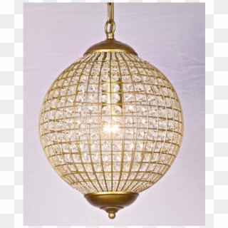 Small Gold Globe Chandelier - Lampshade Clipart