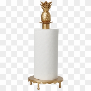 Gold Paper Towel Holder With Pineapple Decoration By - Paper Towel Holder Gold Clipart