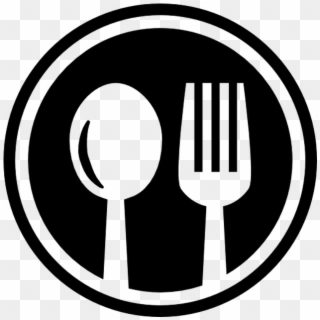Restaurant Cutlery Circular Symbol Of A Spoon And A - Logo Tenedor Y Cuchara Clipart