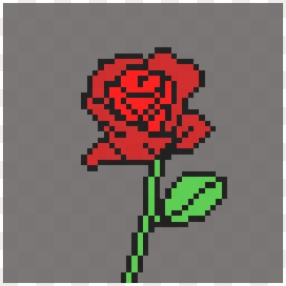 Bloody Rose - Rose Pixel Art Png Clipart
