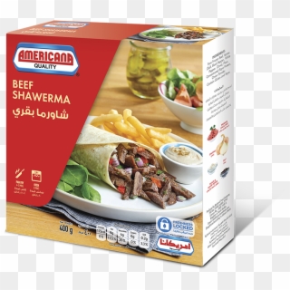 361901 Americana Beef Shawarma 400g Pack Design 3d - Convenience Food Clipart