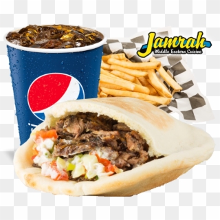 Beef Shawarma Meal - Jamrah Restaurant Menu Clipart