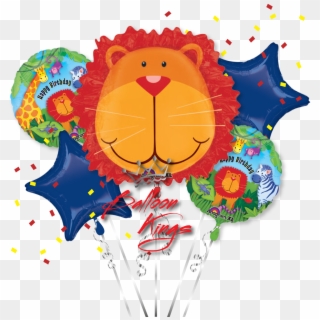 Jungle Animals Bouquet - Balloon Clipart