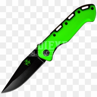 Green Biohazard Folding Kx Kb By Kxkb - Green Pocket Knife Clipart