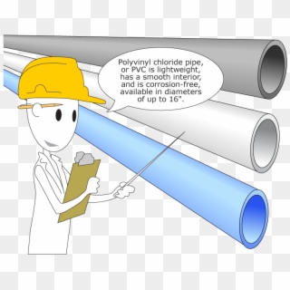 Polyvinyl Chloride Pipe Is The Most Widely Used Type - Pvc Pipe Clipart