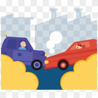 Two Cars Crashed Into Each Other - Car Clipart