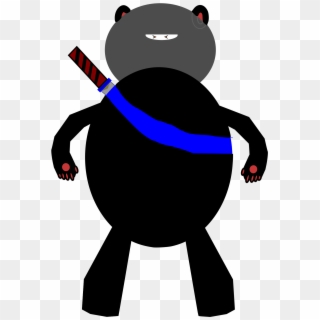 This Free Icons Png Design Of Ninja Bear - Cartoon Clipart