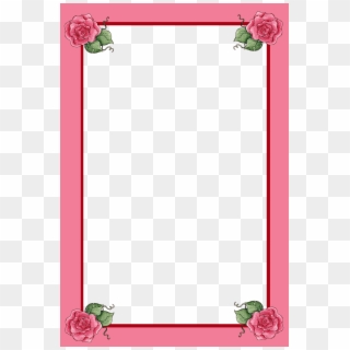 Pretty Rose Frame Page Borders, Borders And Frames, - Nice Border Frames Clipart
