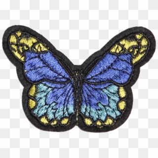 Customized Butterfly With Blue Wings Sewed On Patch - Common Blue Clipart