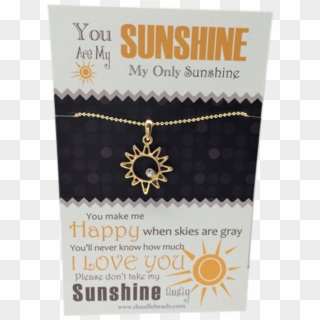 You Are My Sunshine Necklace - Paper Clipart