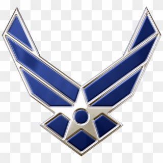 Chrome Wings Png - Military Air Force Symbol Clipart