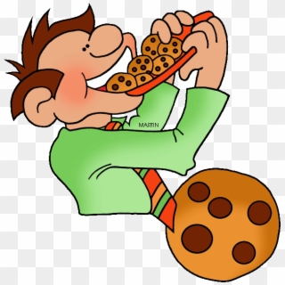 Cookie Clipart Eaten Cookie - Eating Fast Clipart Transparent - Png Download
