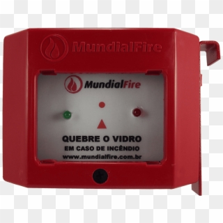 Acionador Manual Convencional Tipo Quebre O Vidro Mundialfire - Electronics Clipart
