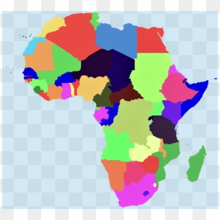 Mapamundi Africa Mudo Color - Colourful Map Of Africa Clipart