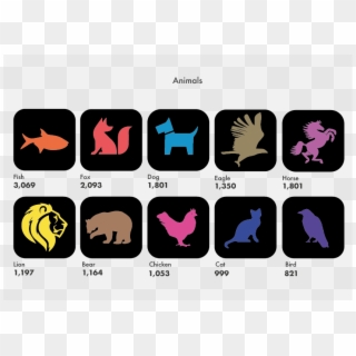 Likewise, Animals Like Fox, Eagle, Lion, And Swan Are - Graphic Design Clipart