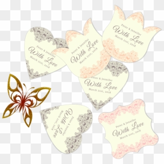 Gift Tag Template Png - Heart Clipart