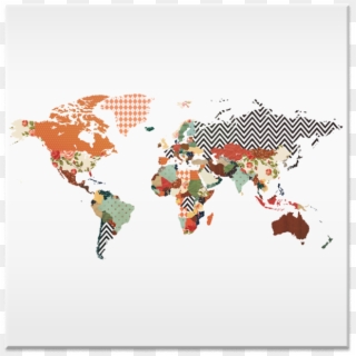 Azulejo Mapa Mundi - South America Africa Trex Clipart