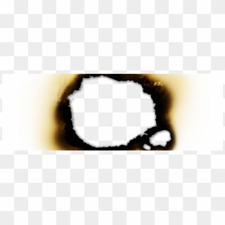 A Burned Hole In Paper - Transparent Paper Burns Png Clipart