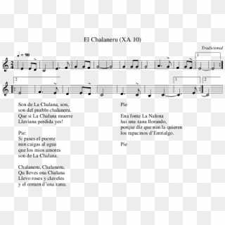 El Chalaneru - Sheet Music Clipart