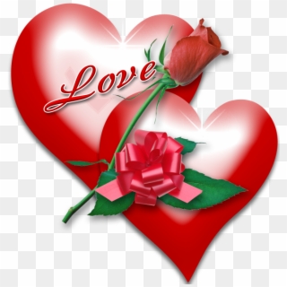 Amor Y Sentimientos Del - Valentine Roses And Hearts Clipart