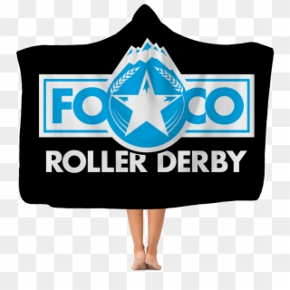 Foco Roller Derby Classic Adult Hooded Blanket - Flag Clipart