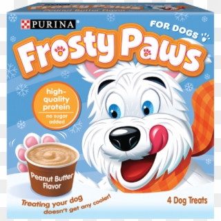 Frozen Dog Treat Peanut Butter Flavor - Frosty Paws Ice Cream Clipart