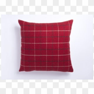 Highland Mist Check Cushions 16in X 16in In Red - Throw Pillow Clipart