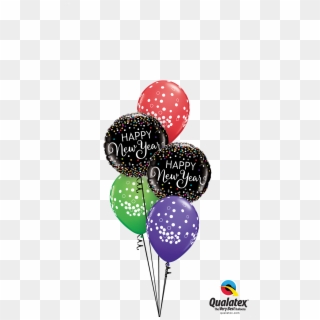 Balloons And Confetti Png - Png Transparent New Years Balloons Clipart