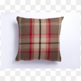 Highland Mist Tartan Cushion Cover In Red - Cushion Clipart