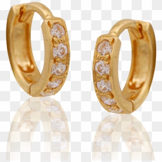 Dazzling Zircon Gold Earringsdazzling Zircon Gold Earrings - Earrings Clipart