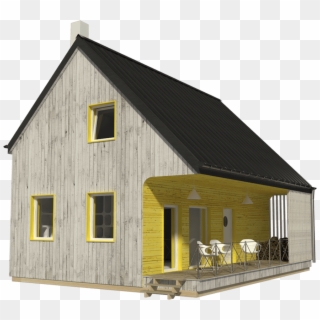Small House Plans Brigitte - Cottage Clipart