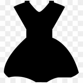 Dress Svg Icon Transparent - Little Black Dress Clipart