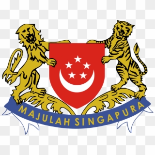 Coat Of Arms Of Singapuri - National Coat Of Arms Singapore Clipart