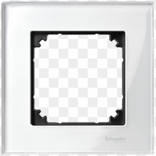 Mtn404119 Real Glass Frame, 1 Gang, Brilliant White, - Monochrome Clipart