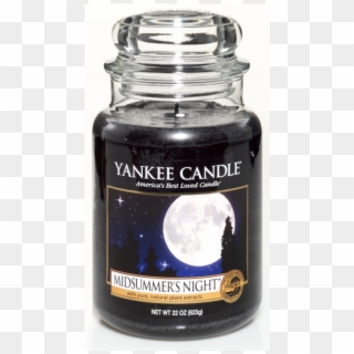 Yankee Candle Pillar Candle Midsummer Night, Medium Black