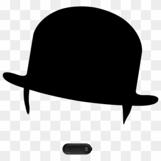 Charlie Chaplin Hat Transparent Background - Charles Chaplin Logo Png Clipart