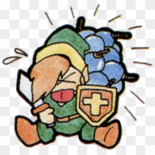 Link Carrying Bombs Clipart
