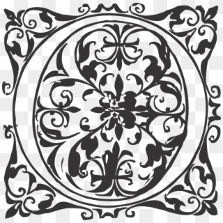 Ornamental Ornate Tile Decorative Vintage Ornament - Circle Clipart