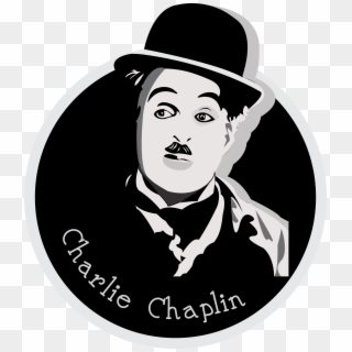 Charlie Chaplin Made In Adobe Illustrator Cc - Illustration Clipart