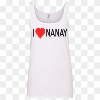 I Love Nanay Women's White Tank Top - Active Tank Clipart