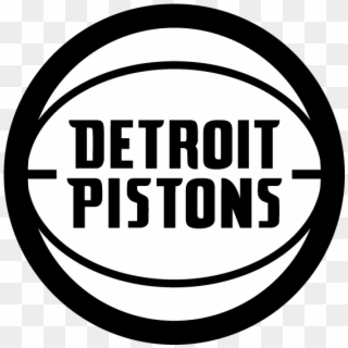 Pistons1718 Trademark - Detroit Pistons White Logo Clipart