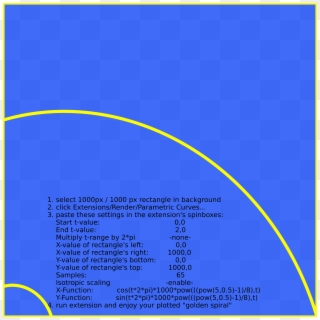 Parametric Golden Spiral - Circle Clipart