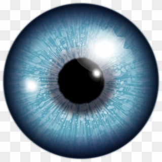 Eye Blue Iris Eyeball Looking - Eye Lens For Picsart Clipart